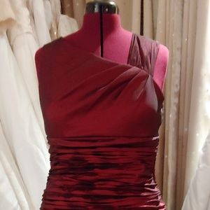 A Beautiful,Shimmering Maroon/Red Dress